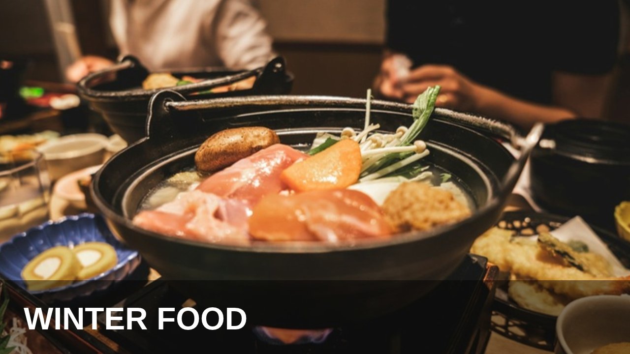 Japanese hot pot cooking at the table with vegetables and tofu